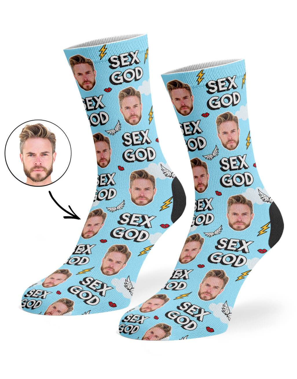 Custom Sex God Socks - Personalized Sex God Socks