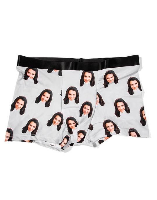 Custom Boxers with Face for Boyfriend Husband Dad, Personalized Underwear  with Photo, Picture Boxer Briefs, Photo Boxers, Face M