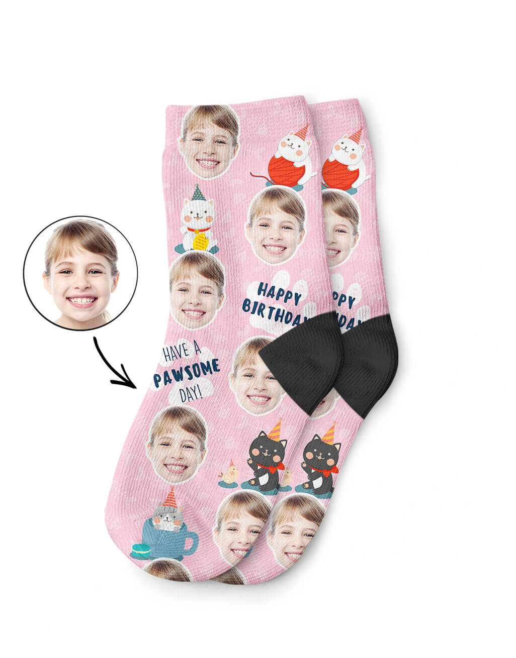 Pawsome Birthday Kids Socks