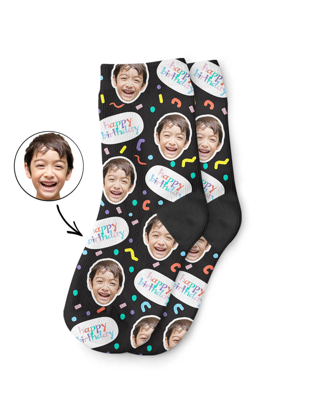 Custom Kids Birthday Socks