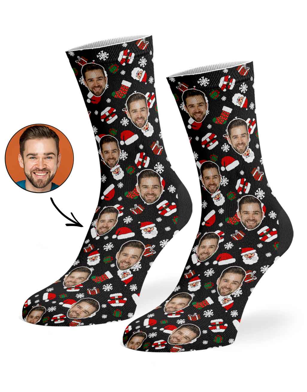 Santa Me Custom Socks