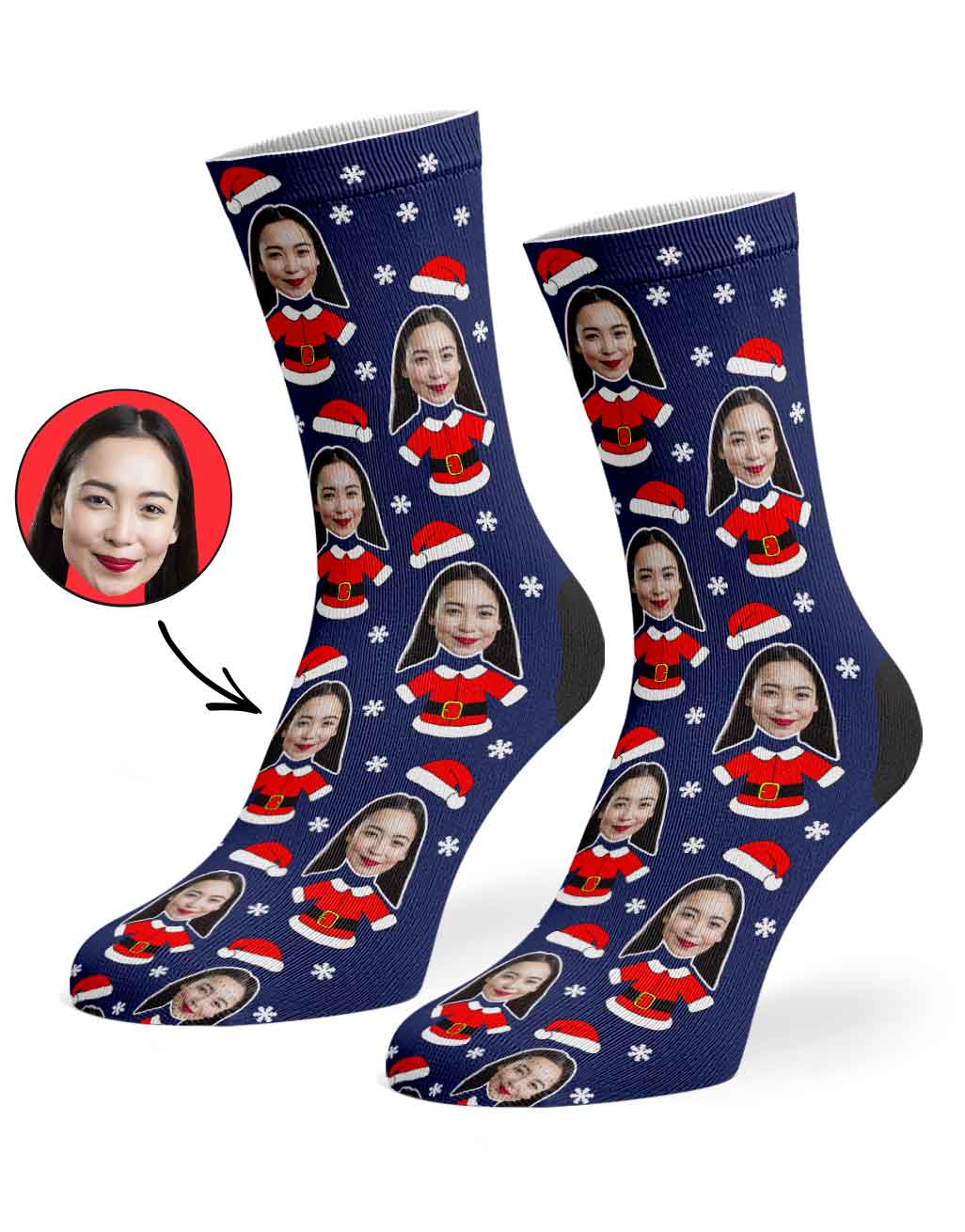 Santa Custom Socks