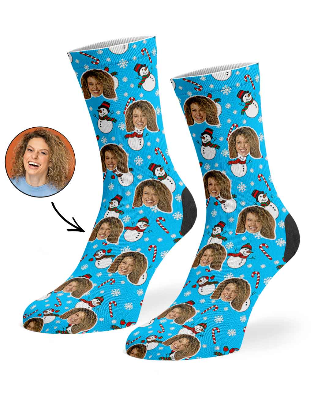 Snowman Me Custom Socks