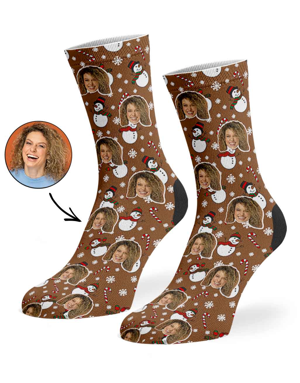 Snowman Me Custom Socks