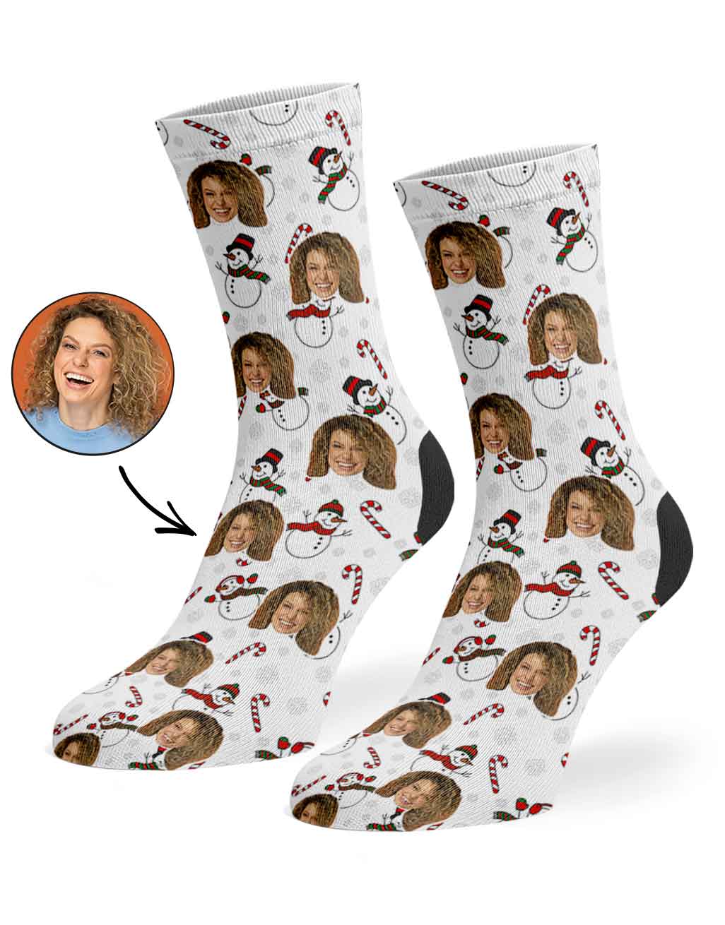 Snowman Me Custom Socks