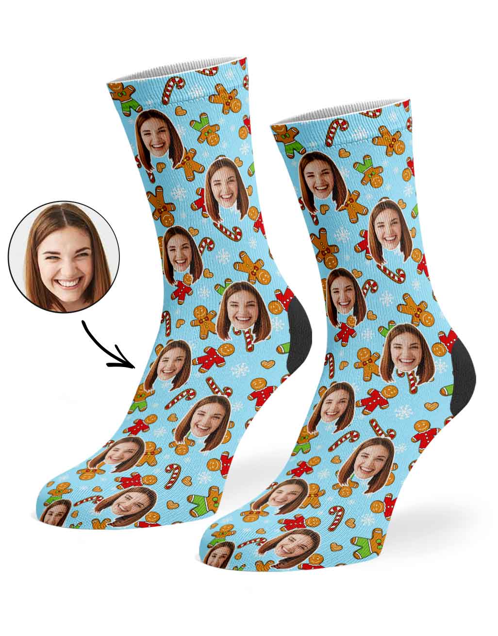 Gingerbread Me Custom Socks