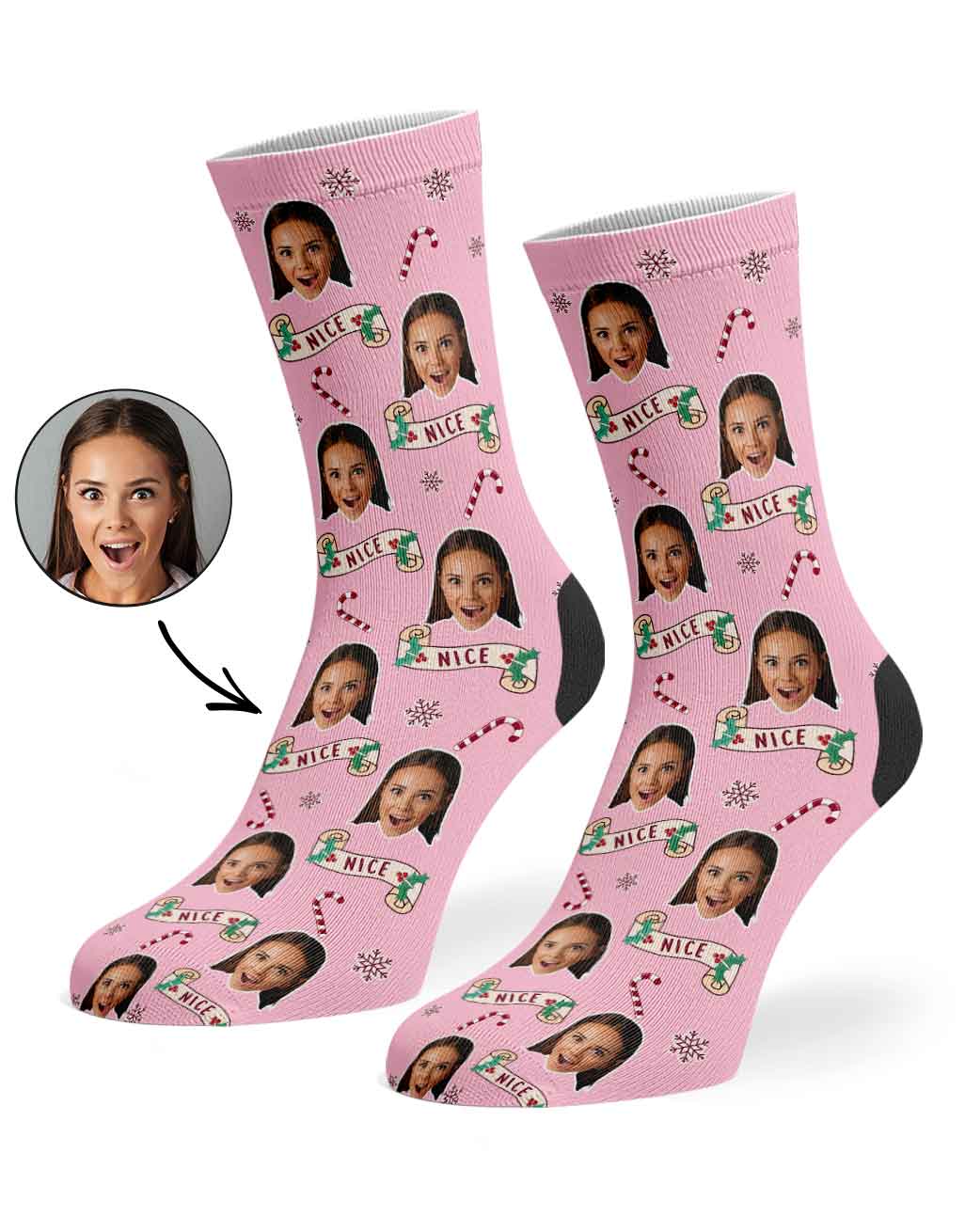 Naughty & Nice Custom Socks