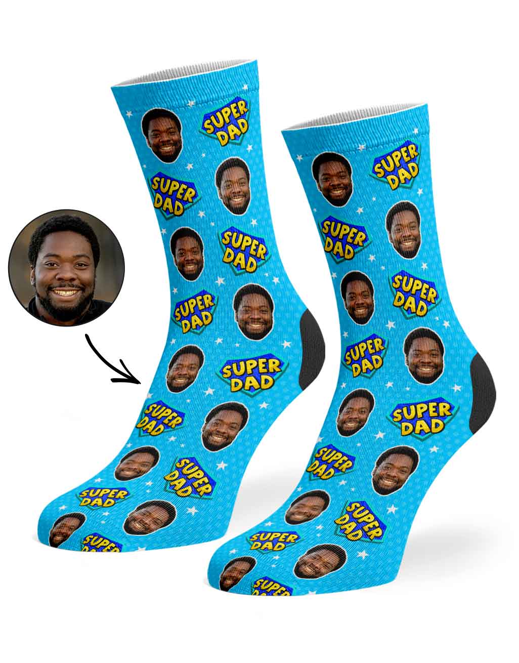 Super Dad Custom Socks