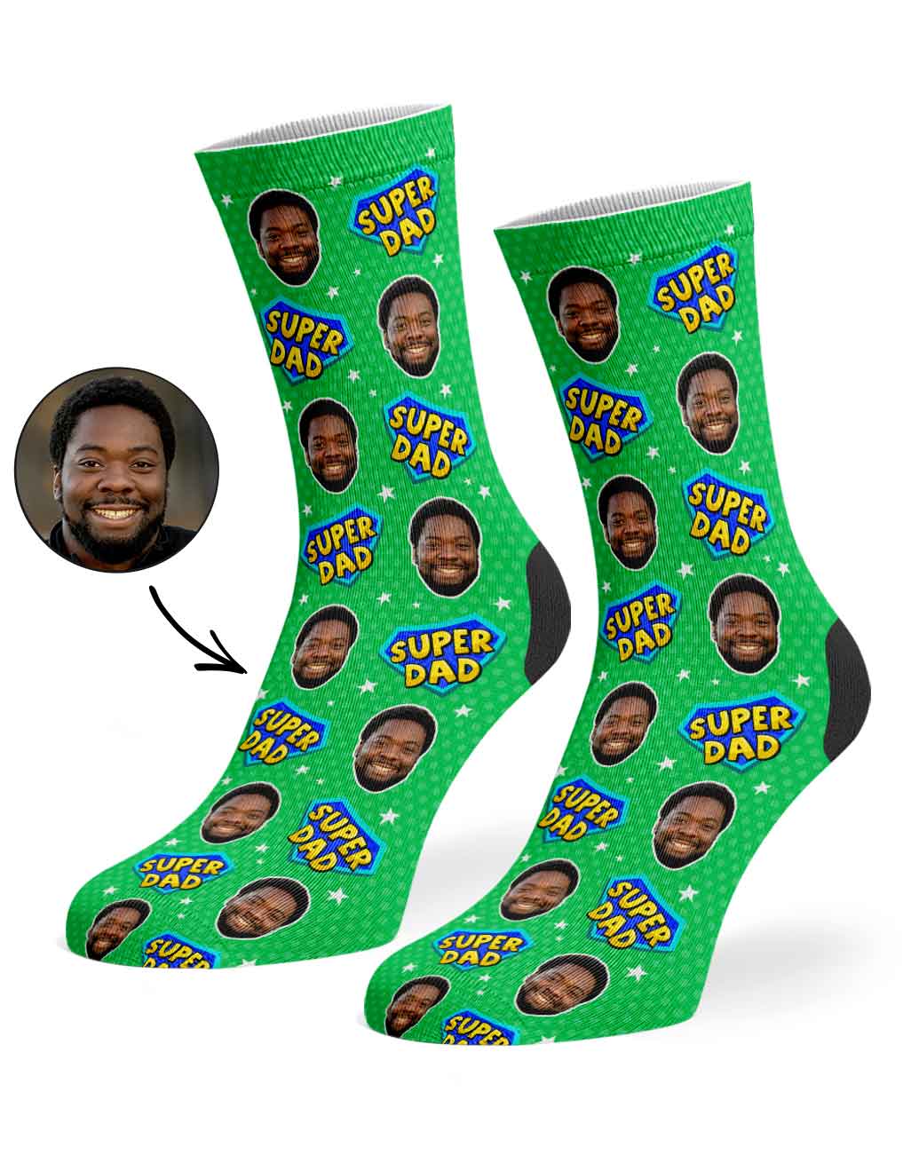 Super Dad Custom Socks