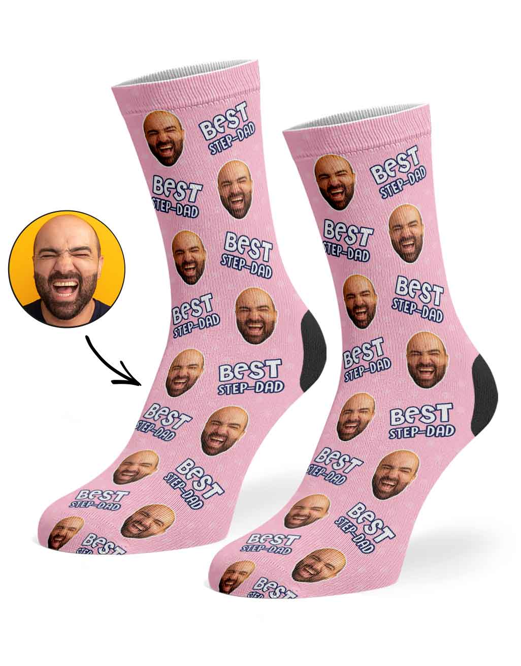 Best Step-Dad Custom Socks