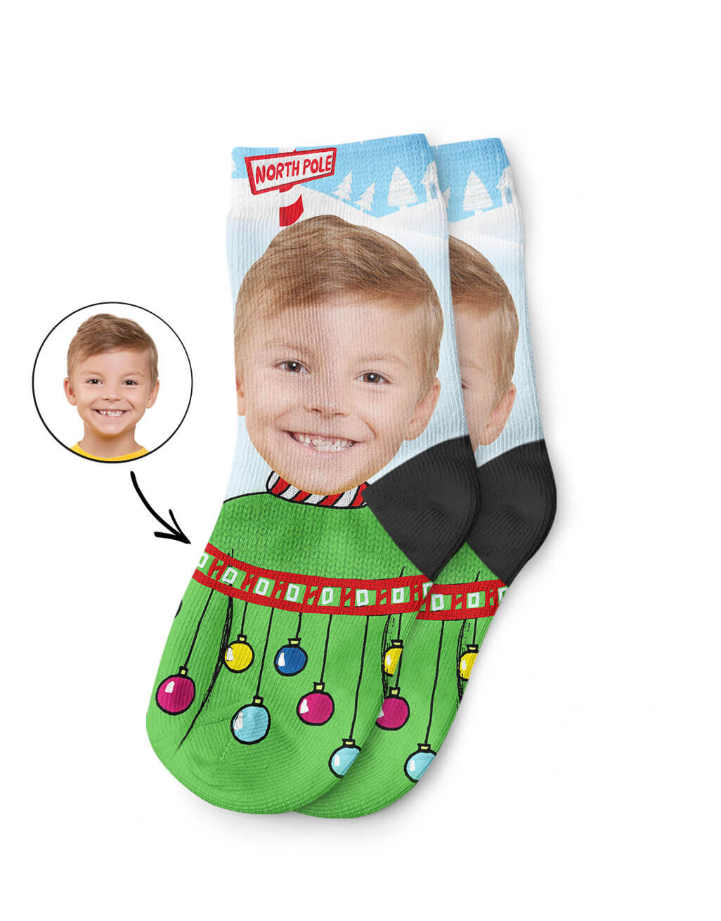 Custom Arthur Christmas Kid's Socks