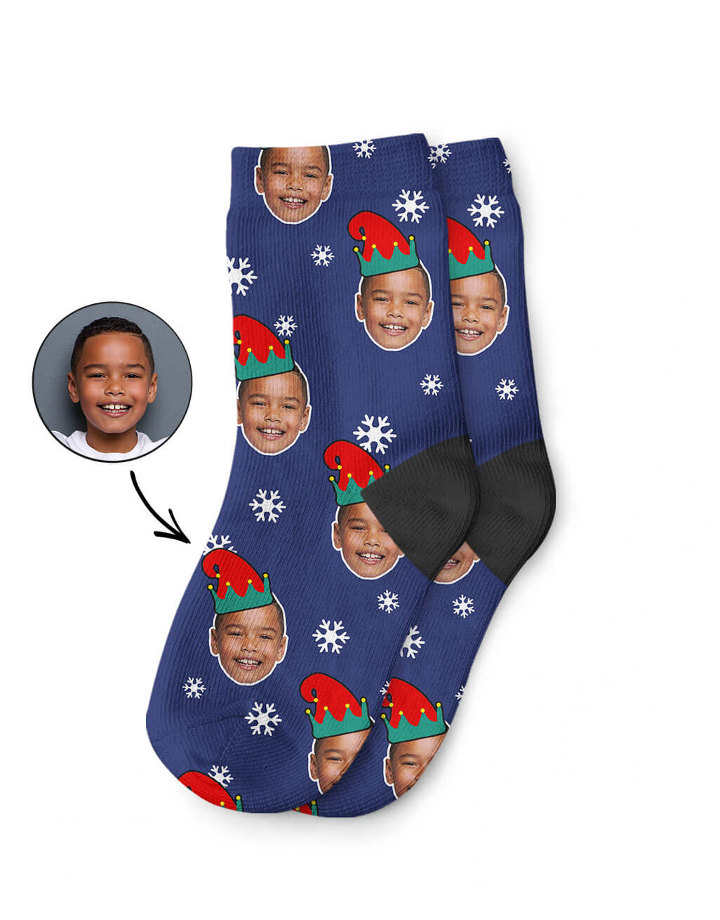 Christmas Elf Me Kids Socks