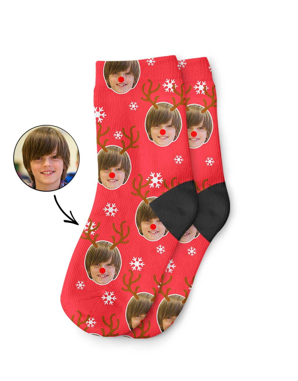 Reindeer Kids Christmas Socks