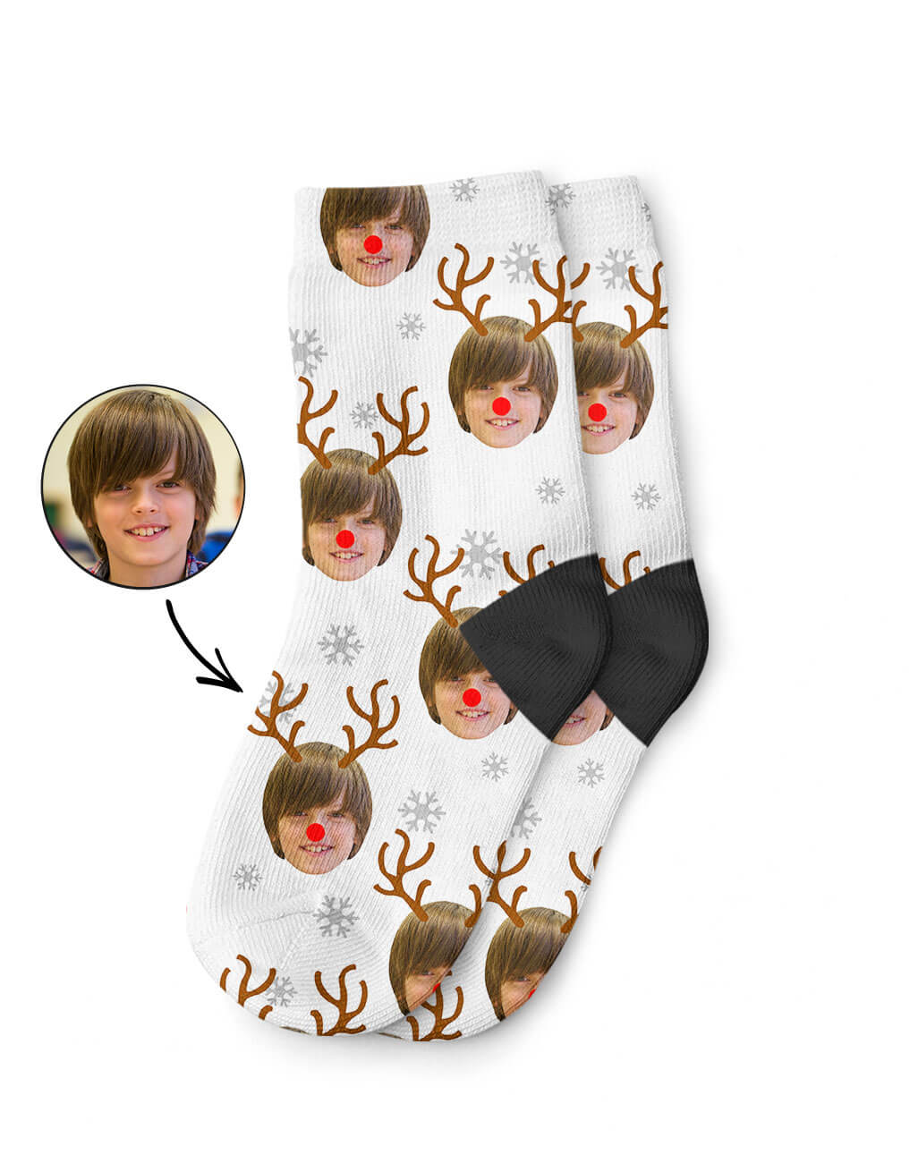 Reindeer Kids Christmas Gift Socks