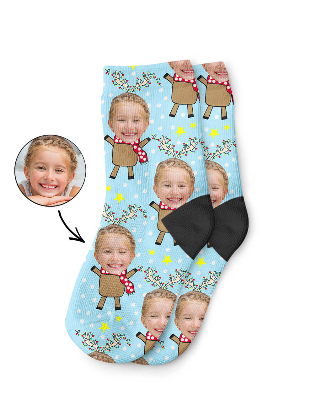 Reindeer Kids Christmas Socks