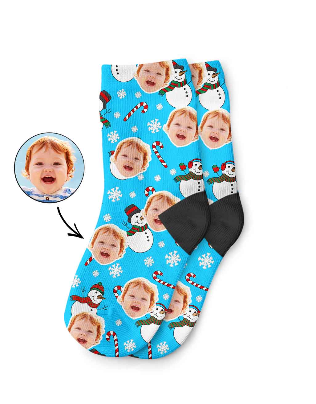 Snowman Me Kids Socks