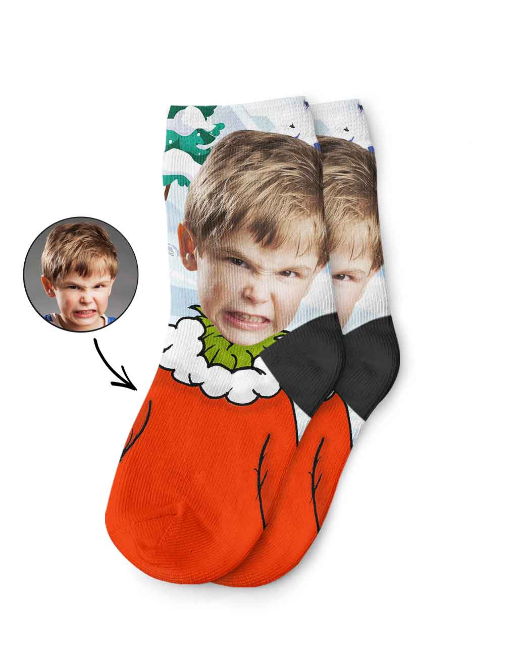 The Grinch Kids Socks