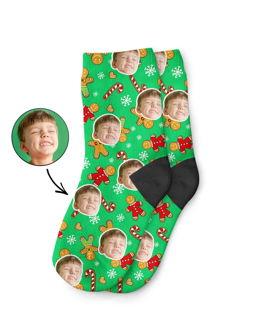 Gingerbread Me Kids Socks