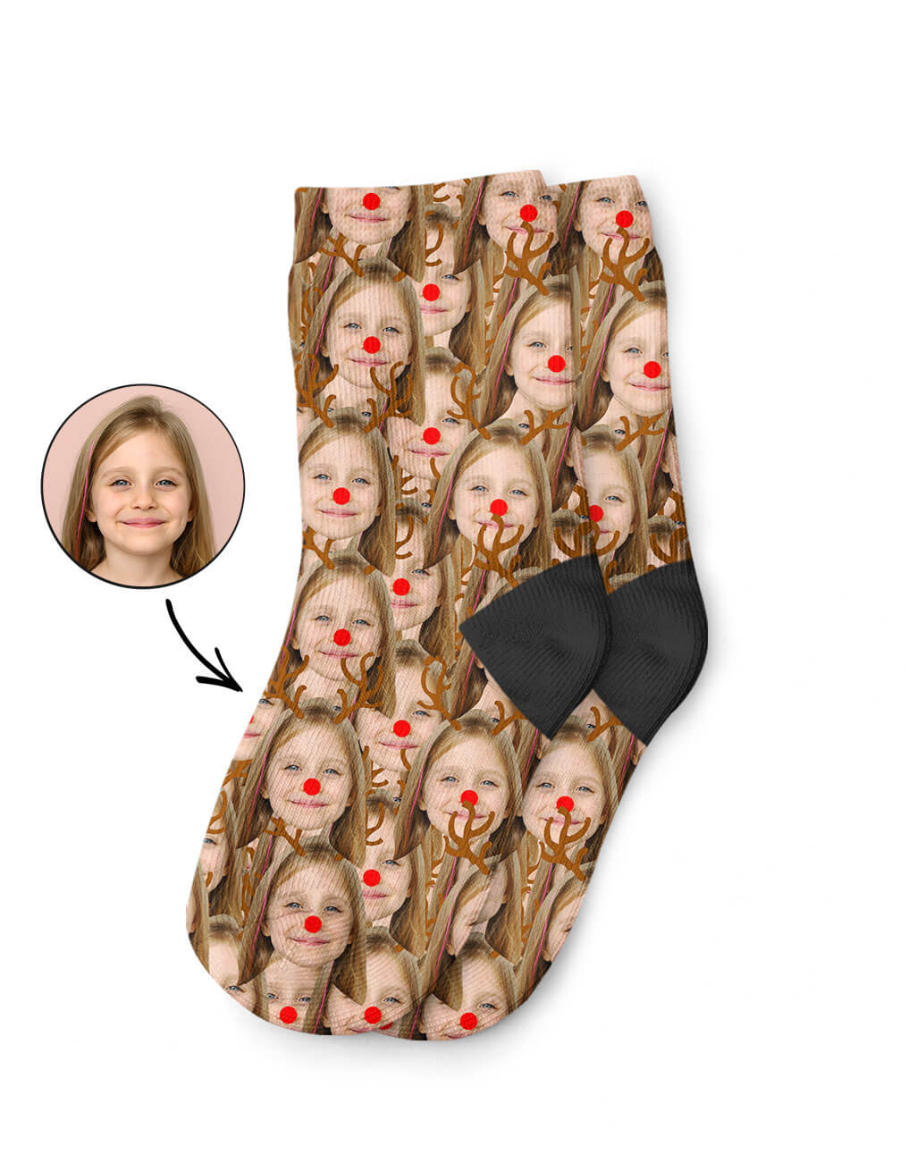 Reindeer Mash Kids Socks