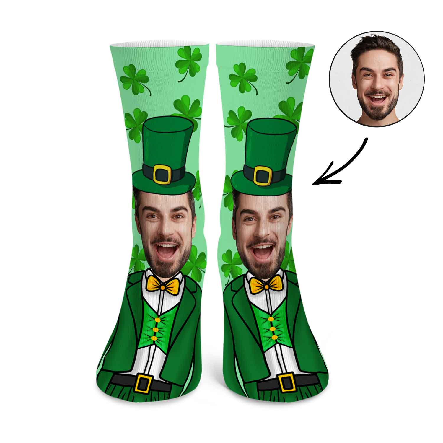 Leprechaun Me Custom Socks