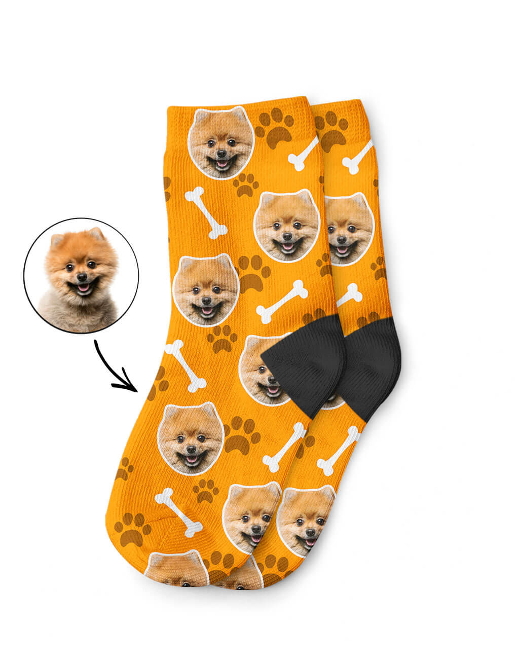 Your Dog On Kids Socks