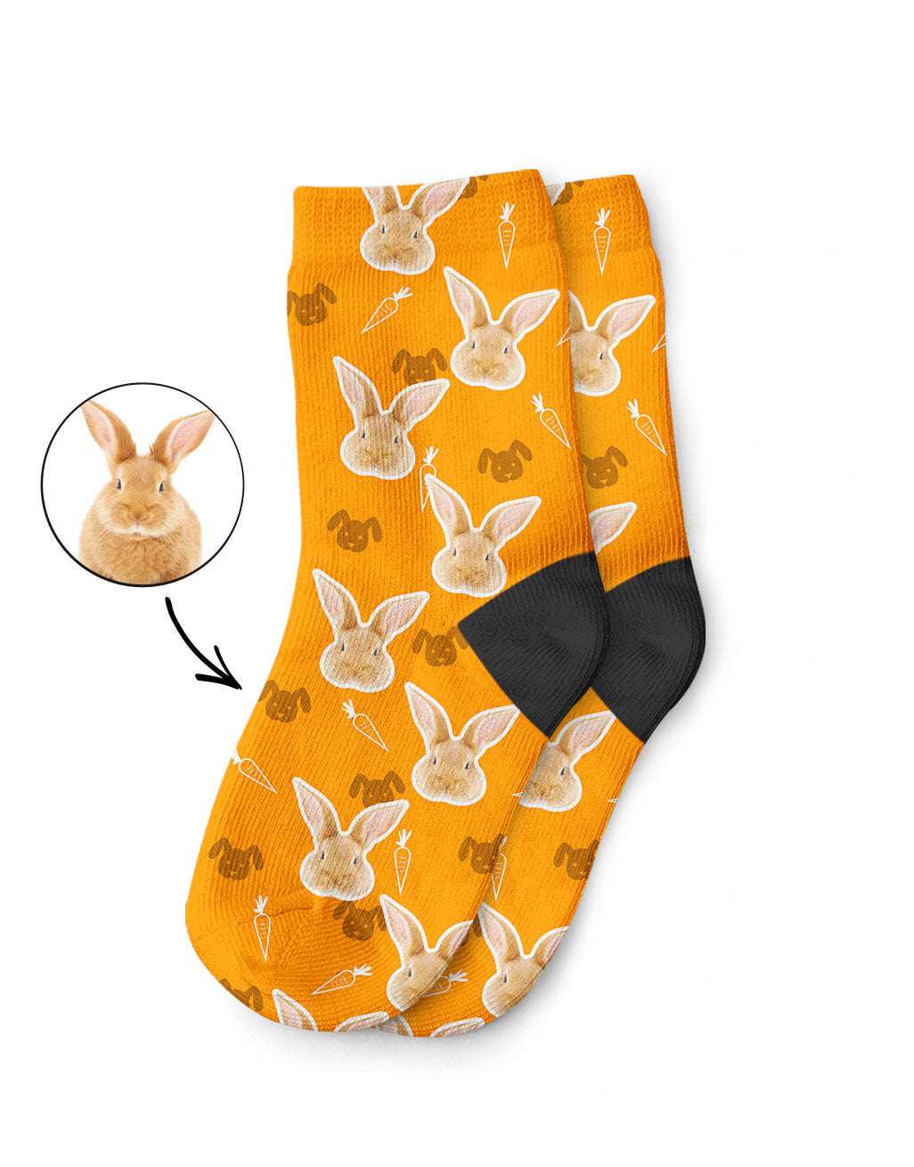 Print My Rabbit on Childrens Socks