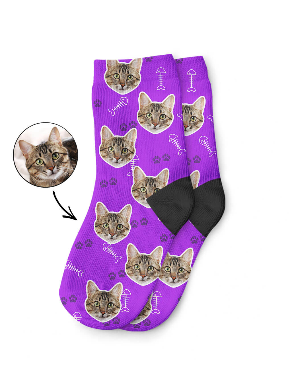 Your Cat On Childrens Socks