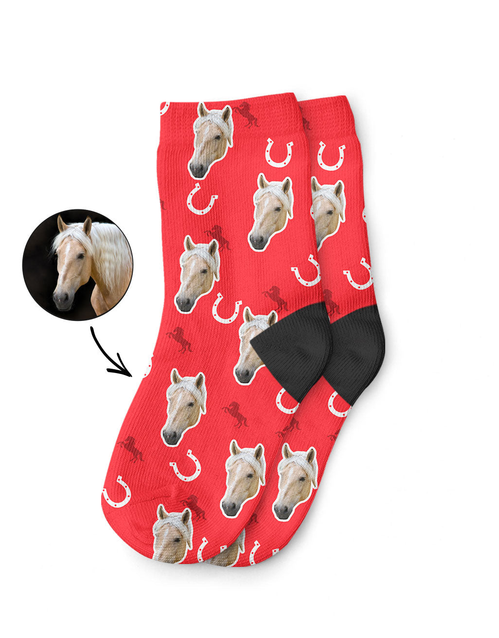 Kids Horse Custom Socks