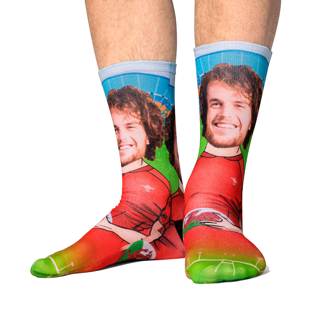 Rugby Player Wales Custom Socks