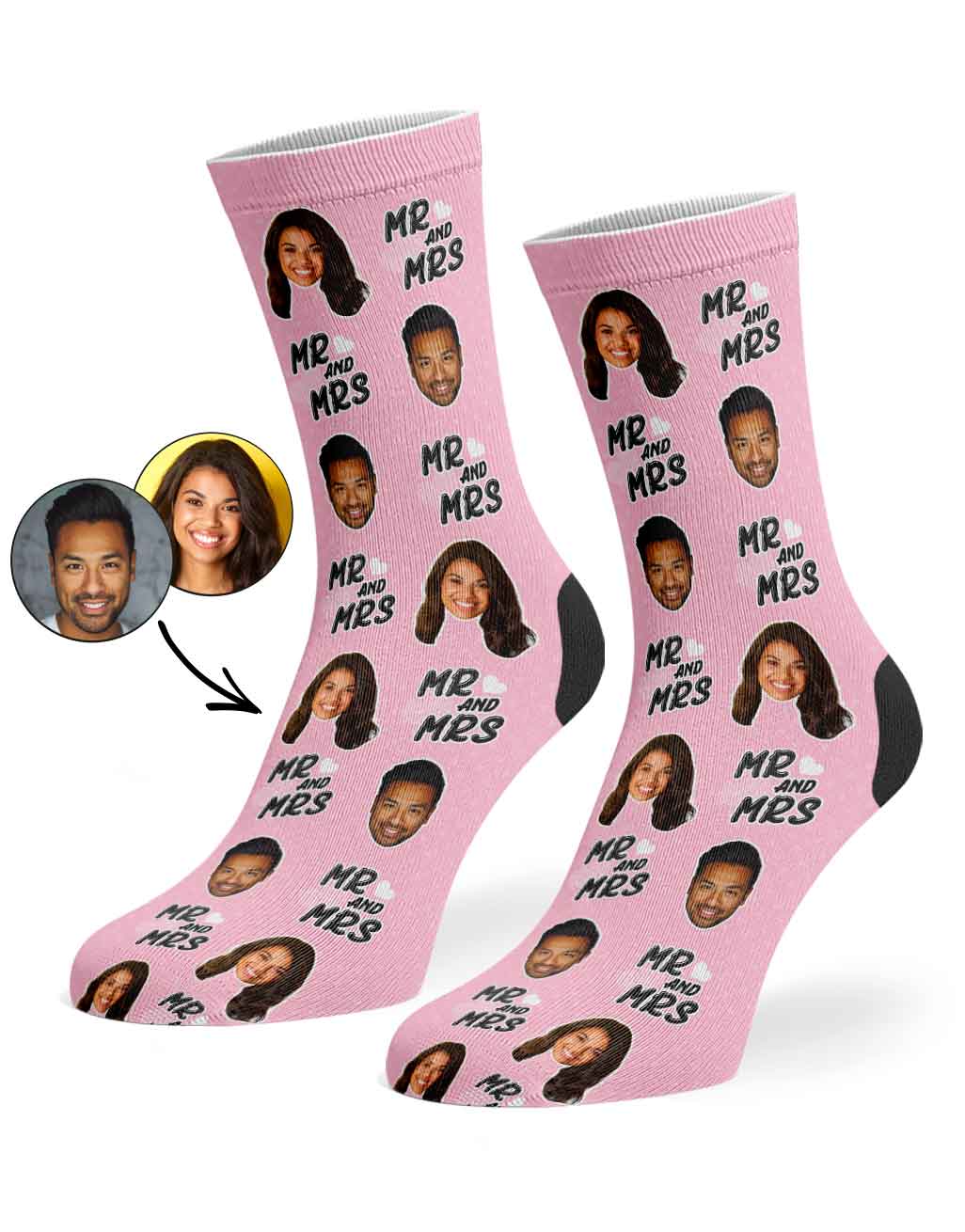 Mr & Mrs Custom Socks