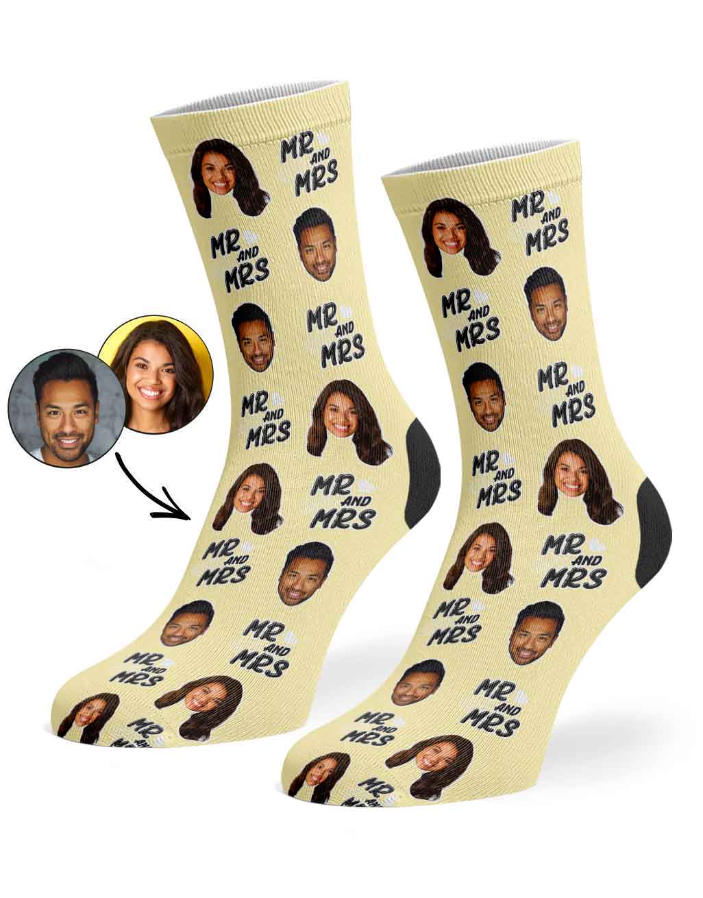 Mr & Mrs Custom Socks