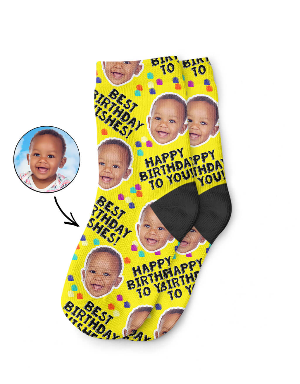 Funny Birthday Party Kids Socks