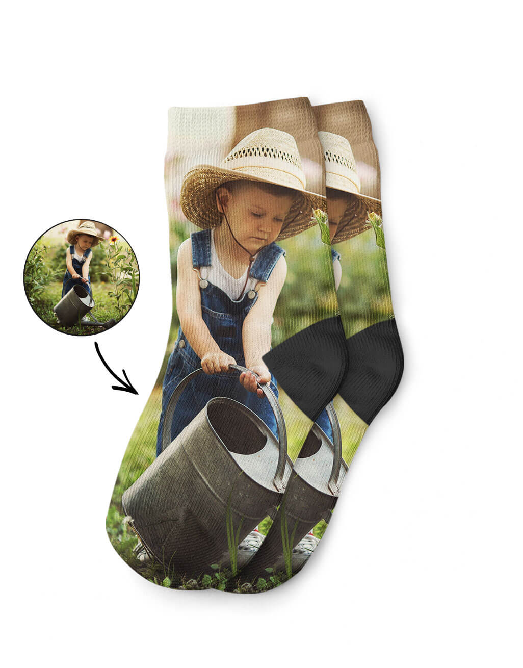 Your Photo on Kids Socks