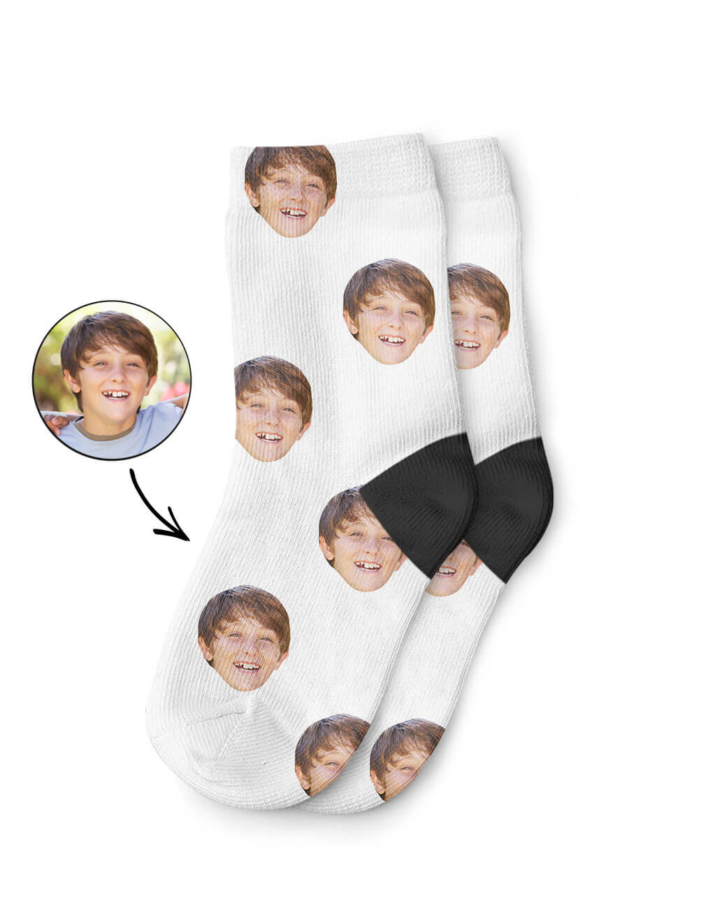 Children's Face On Socks