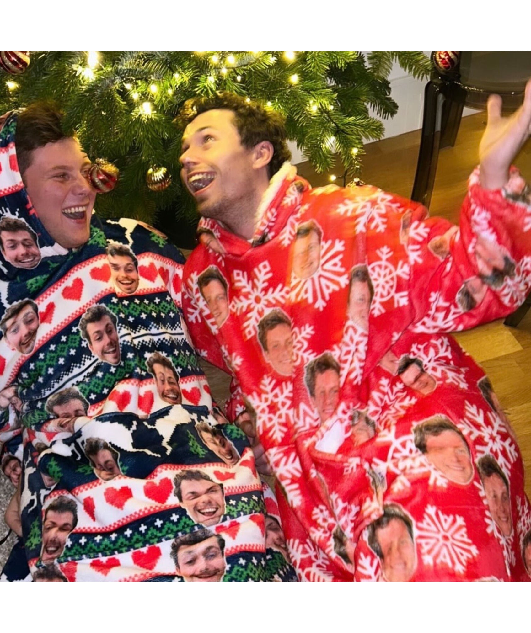 Xmas Face Blanket Hoodie