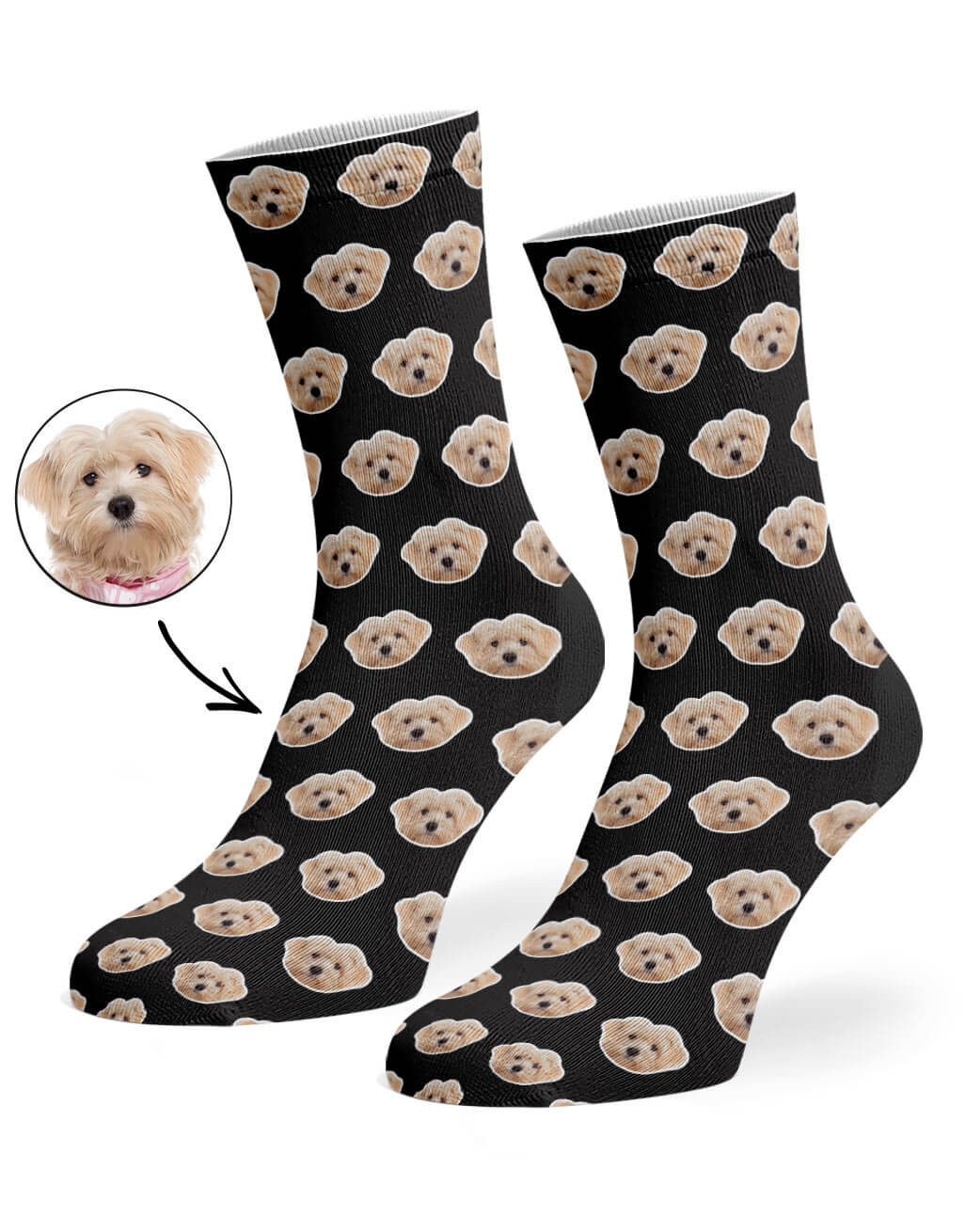 Your Dog Pattern Socks Personalized Dog Socks