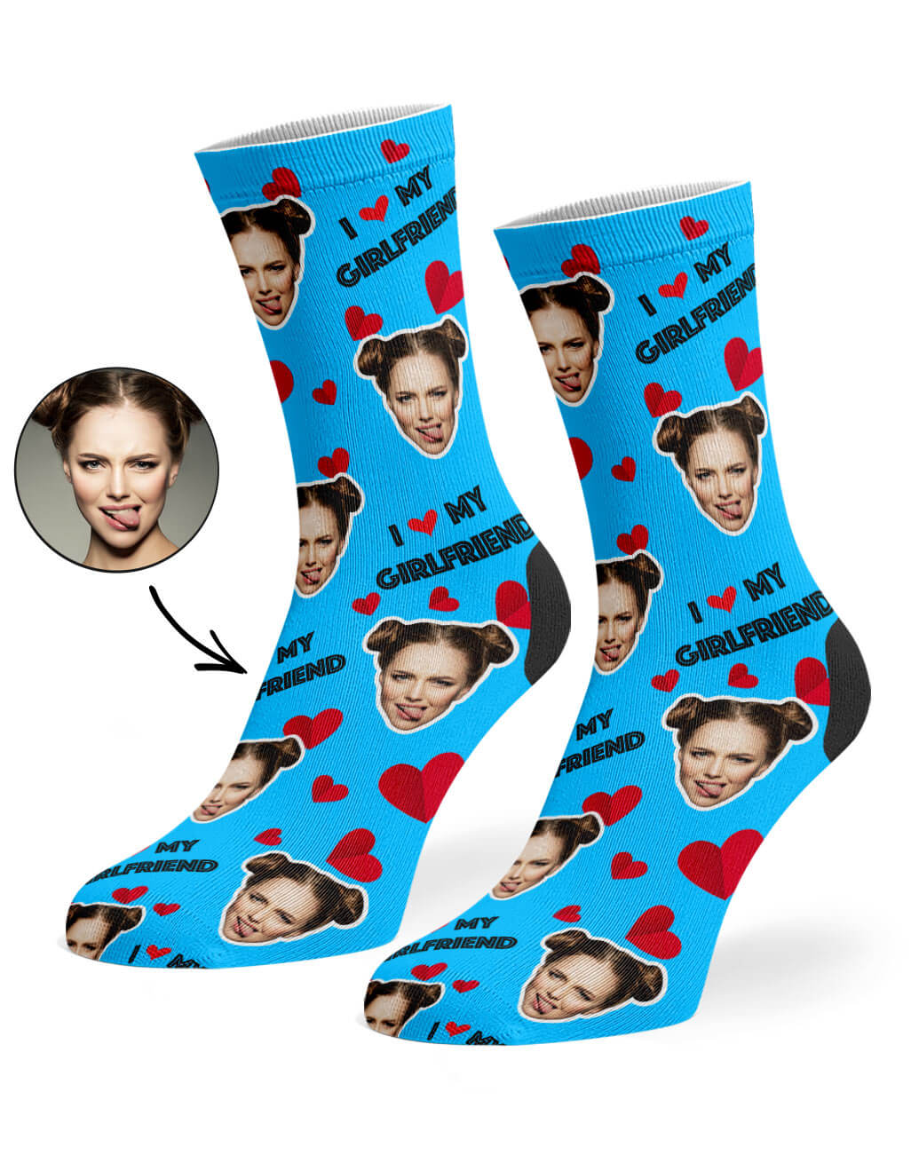 I Love My Girlfriend Socks for Sale by PoeticDesign