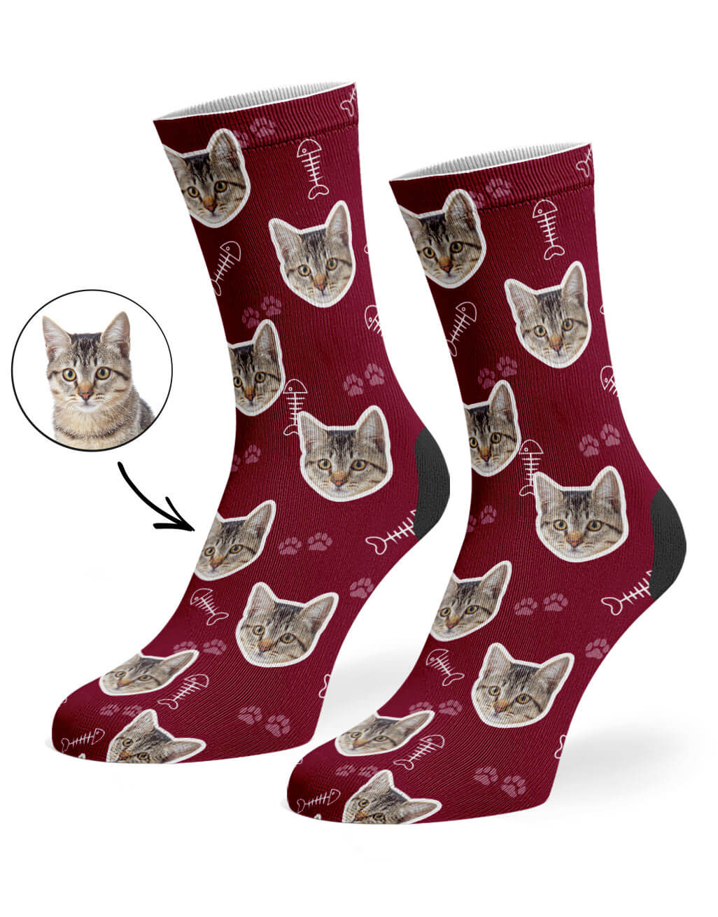 Personalized Cat Socks