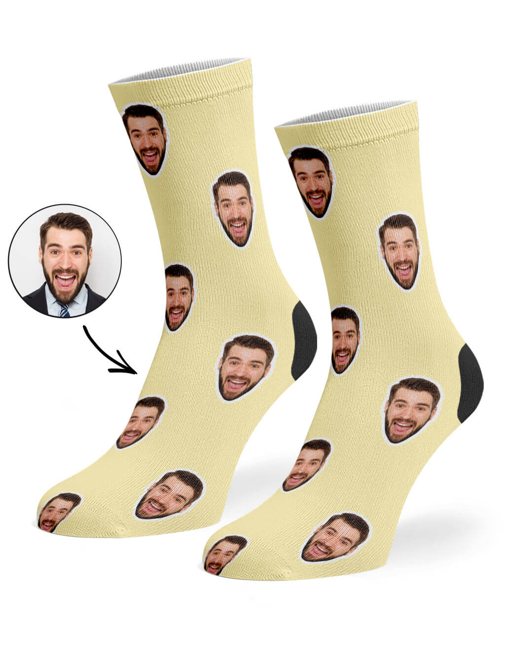 Personalized Socks With the Face of Your Choice Your Face 