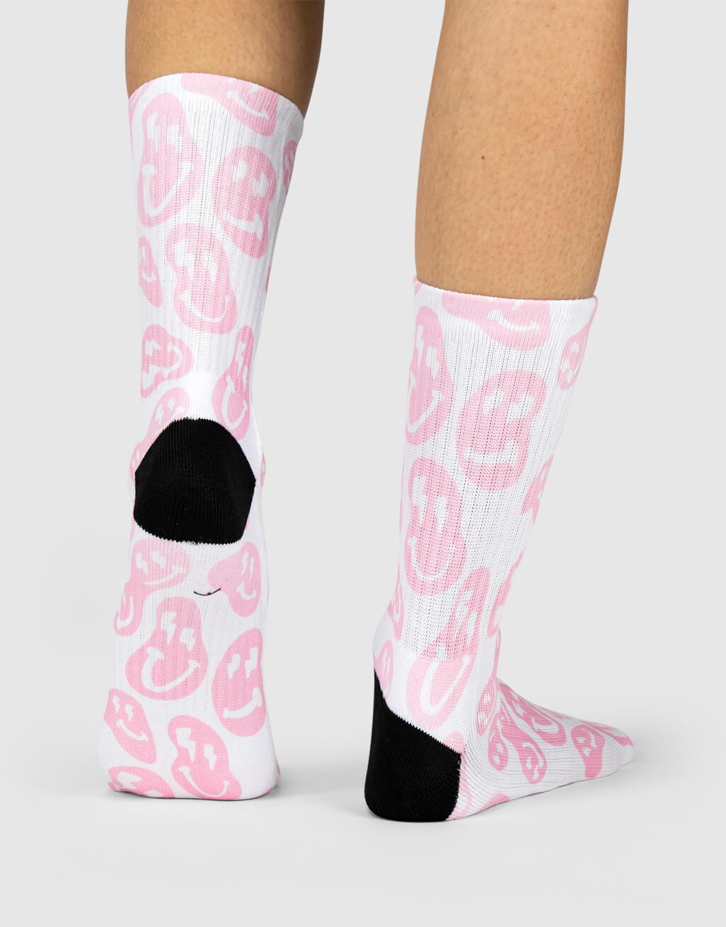 Pink Smiley Socks