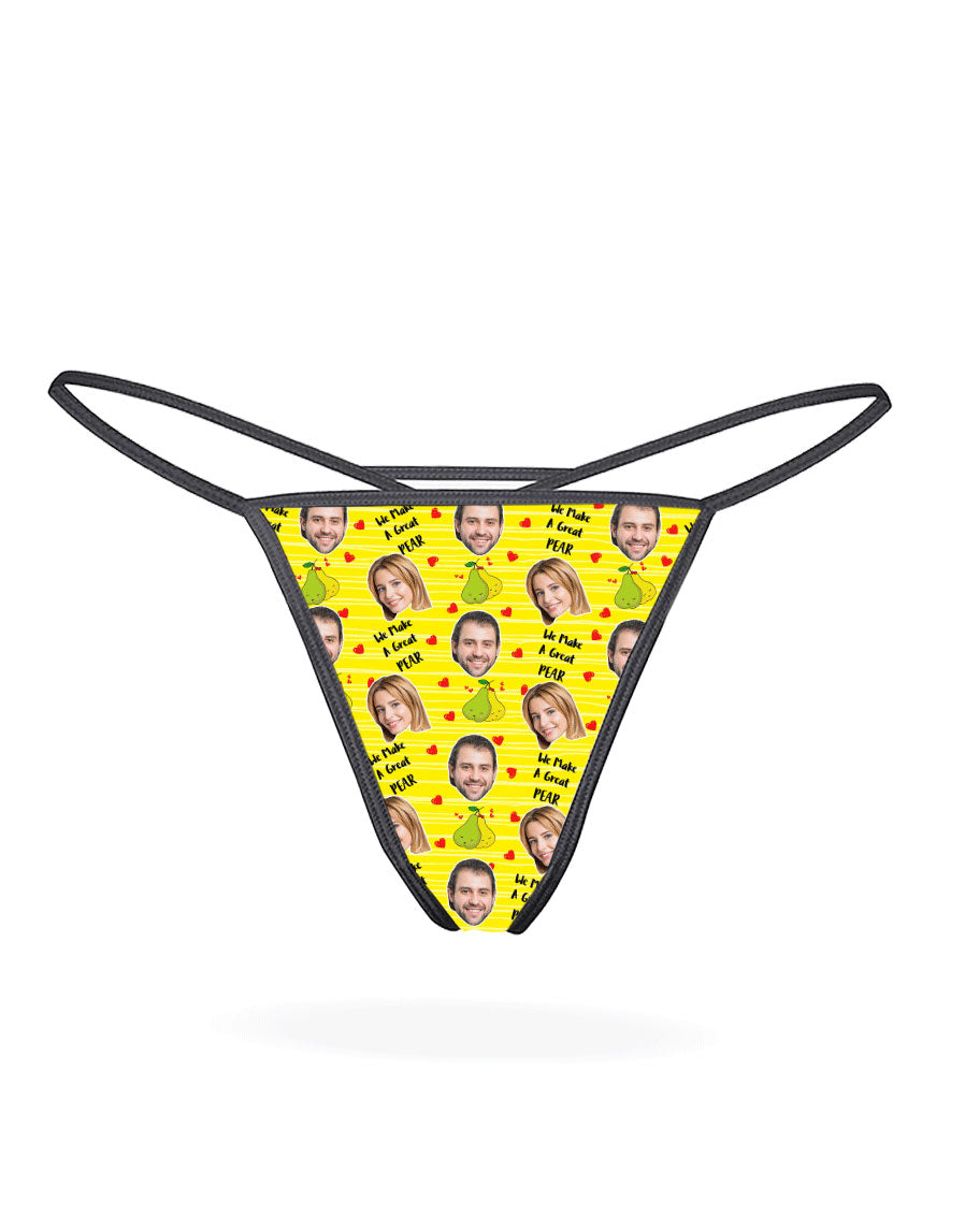 Great Pear Custom Thong - Custom Underwear – Super Socks