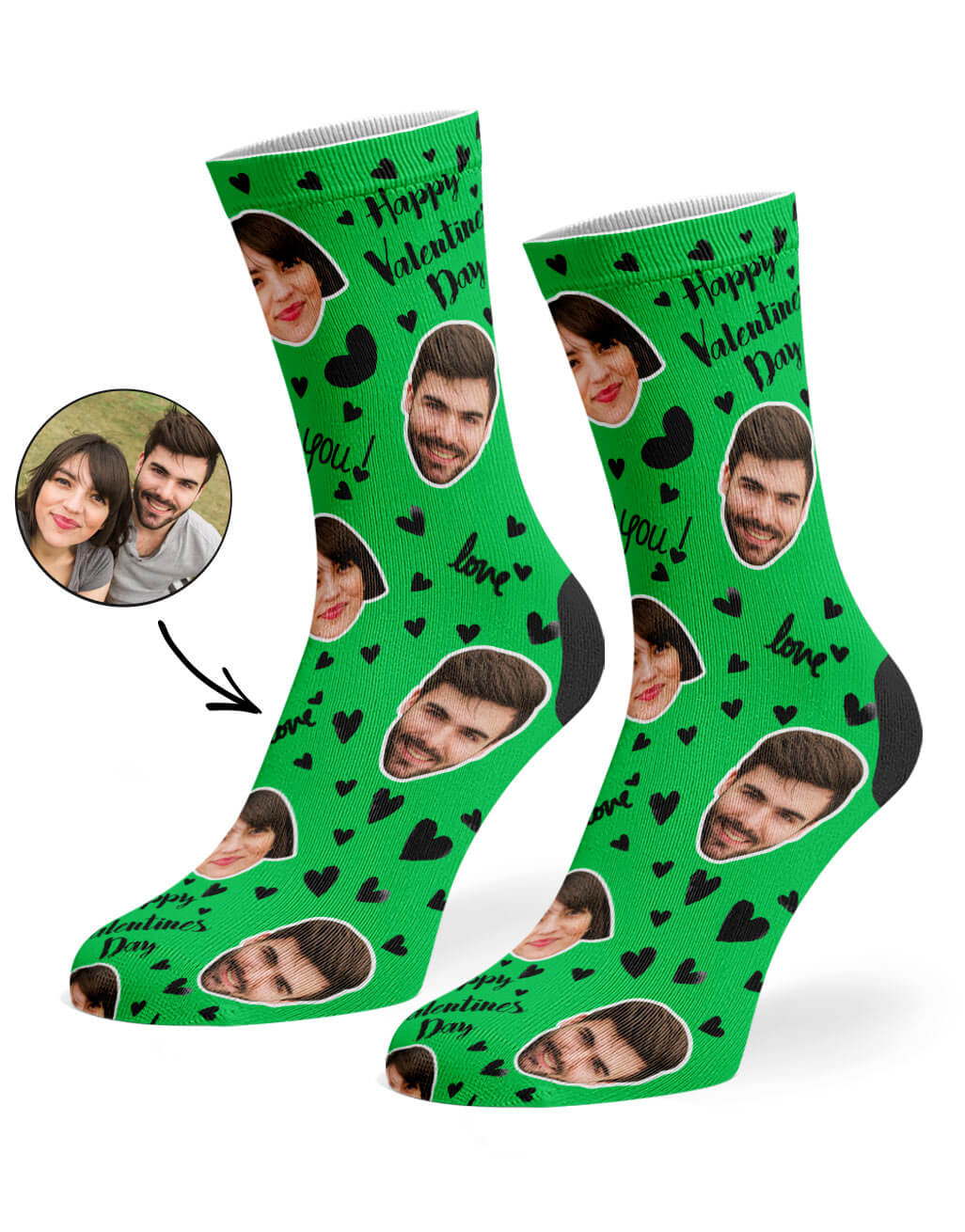 Custom Valentines Socks