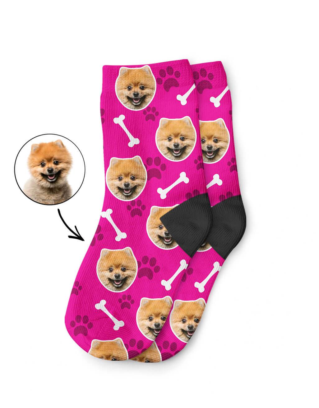 Get dogs face on socks best sale