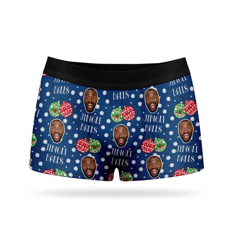 Jingle Balls Custom Boxers - Personalized Boxers – Super Socks