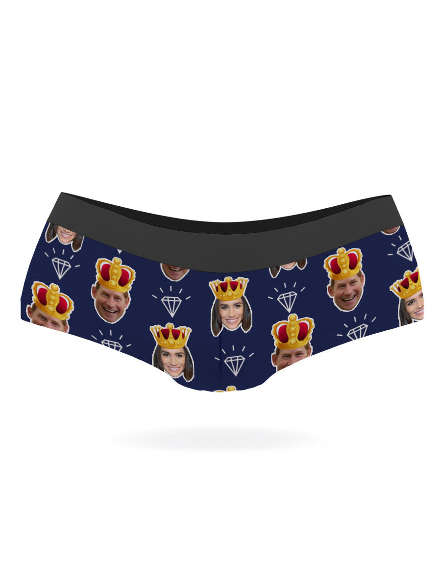 King & Queen Custom Thong - Custom Underwear – Super Socks