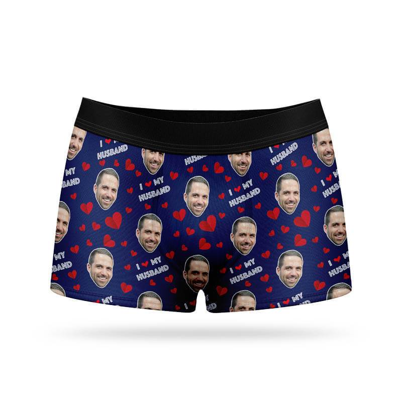 I Love My Husband Custom Boxers