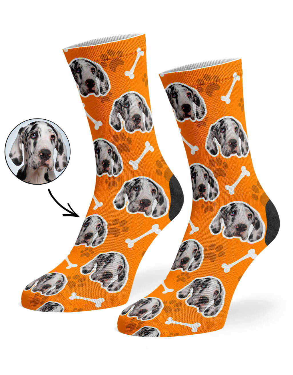 Picture of your pet on socks best sale