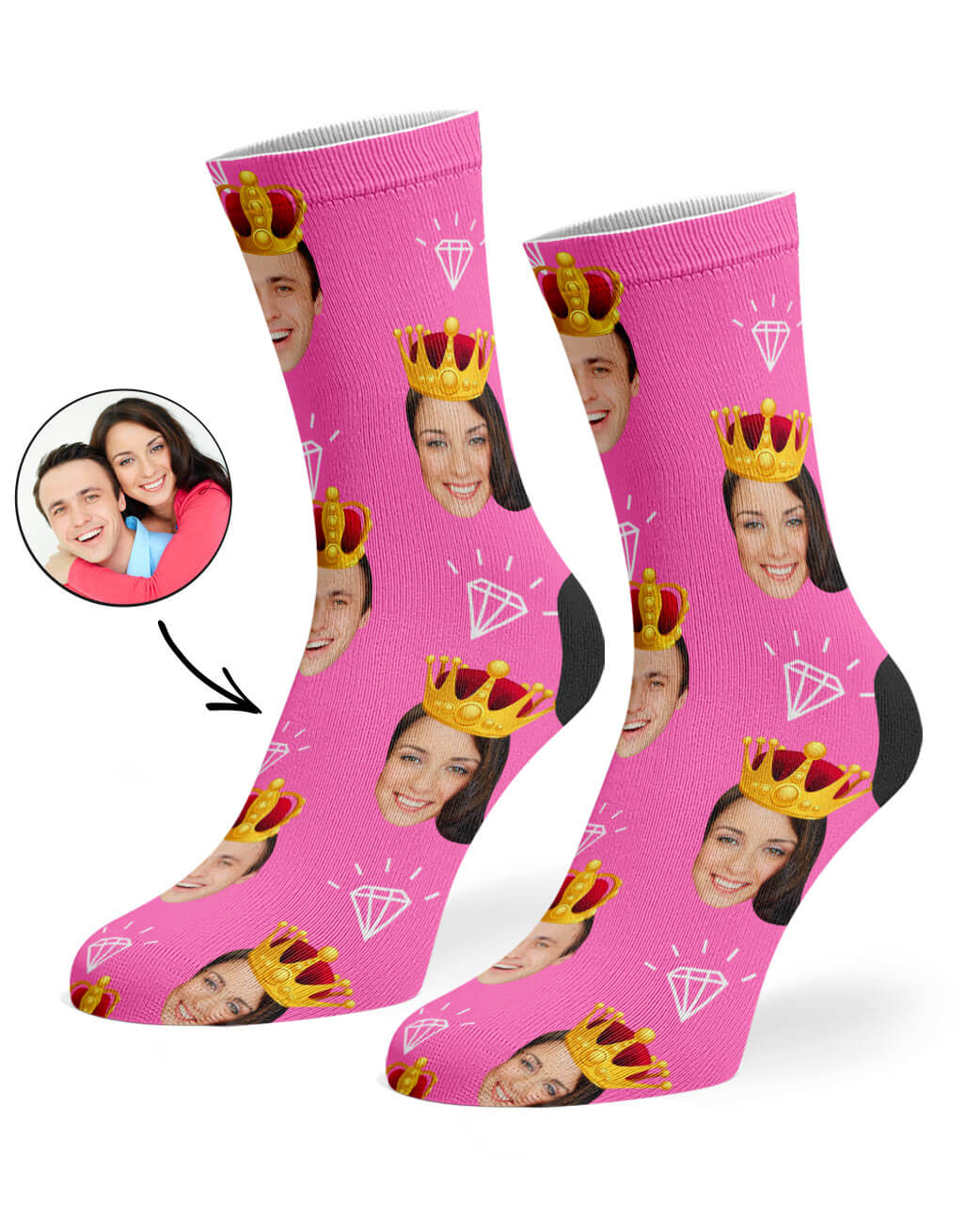 King & Queen Custom Thong - Custom Underwear – Super Socks