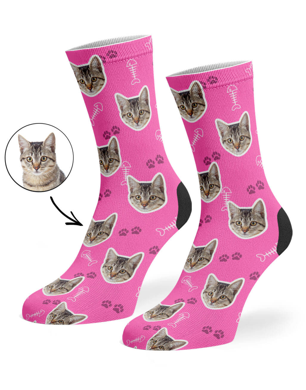 Personalized Cat Socks