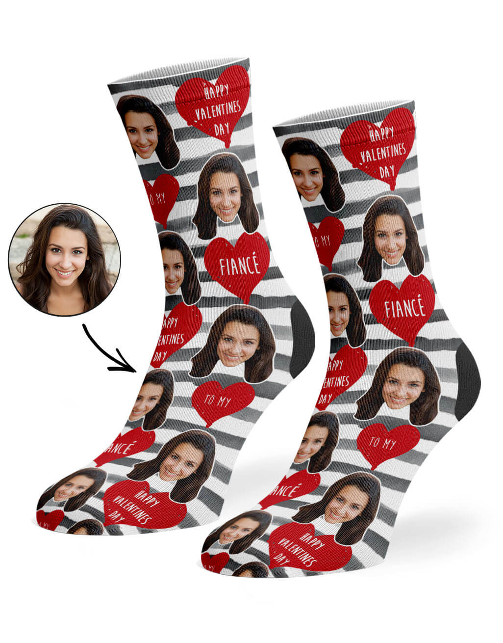 Custom Valentines Socks